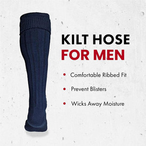 High-Quality Wool Blend Long Scottish <b>Mens</b> Traditional Kilt Hose <b>Socks</b> Highland Custom Wholesale <b>Sock</b> - Product Image 2