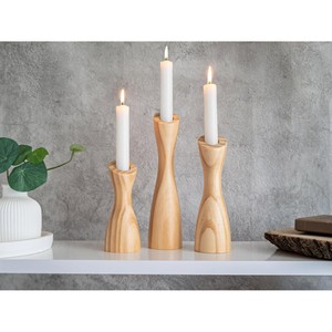 Pine Wood Weathered Cream <b>Candle</b> Holders Cottage Chic Wholesale | Aqdus Saleem - Product Image 4