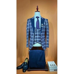 Trajes de Hombre al por Mayor, Nuevos, de un Solo Clic, Color Sólido, Corte Ajustado, Tallas Grandes, Transpirables, Color Marrón, para Negocios, Bodas, 100% Poliéster - Product Image 3