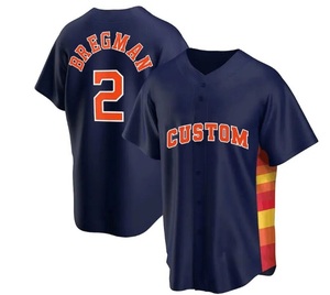 OEM Mens Baseball Jersey Button <b>Down</b> Shirts Short Sleeve Hipster Hip Hop Sports Uniforms Custom Baseball Jerseys Blank Wholesale - Product Image 3