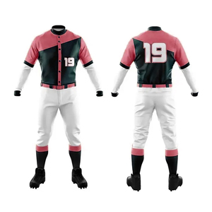 Ensemble complet de vêtements de baseball pour hommes avec motif du nom de l'équipe, de haute qualité, respirant, recyclable et à séchage rapide - Product Image 3