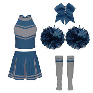 Ensemble de vêtements de danse pour femmes, tissu élastique doux, uniforme de cheerleading pour compétition, kit personnalisable en couleur - Product Image 1