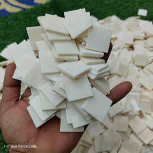 Cuadrados de Hueso de Búfalo Blanco de Diseño, Artesanía Ecológica Hecha a Mano para Arte y Decoración al Mejor Precio - Product Image 5