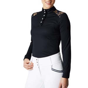 Personalizable al por mayor Mujeres Riding Show Camisas Capa base Top Ropa ecuestre Premium Comfort and Fit Camisa de equitación - Product Image 1