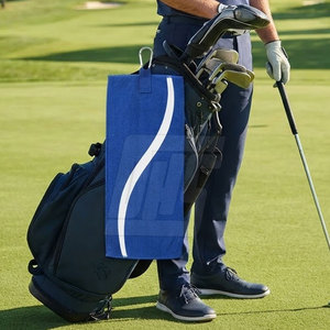 Toalla de golf personalizada con logotipo, toalla deportiva de tela suave de secado rápido para palos de golf, bolsas, entrenamiento y campos de golf - Product Image 2