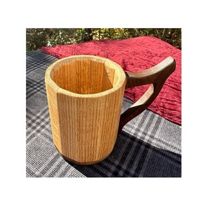 Premium Wooden Coffee Mug Handmade Solid Wood Cup Natural Finish Rustic Design Eco Friendly Drinkware for Daily Use - Product Image 1