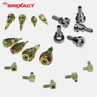 Carcasa de Conector RF de Latón y Acero Inoxidable Mecanizada por CNC Personalizada, Torneado de Precisión para Mecanizado con Tolerancias Ajustadas (0.01-0.05mm)