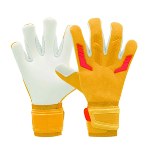 Gants de gardien de but de football professionnels en latex respirant, antidérapants, à doigts entiers, avec fermeture auto-agrippante pour l'entraînement au football - Product Image 2