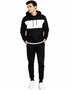 Custom Men Pullover Hoodie Cotton Fleece Hooded Sweatshirt Casual Drawstring Streetwear Winter Wear OEM Manufacturer Wholesale - Product Image 1