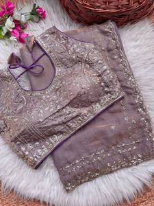 Designer Embroidered <b>Saree</b> Readymade Fancy Party Wear Silk Heavy Thread Sequins Work Ethnic Wear Women Modern Winter Summer - Product Image 5
