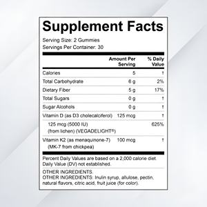 Gomitas de Vitamina D3 K2 al por Mayor, Suplemento Dietético, Marca Privada, Proveedor OEM - Product Image 4