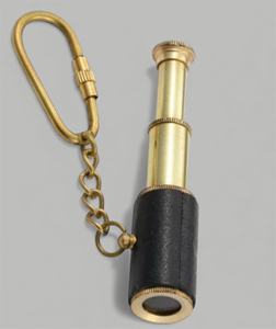 Premium Quality Mini Brass Pirate Spyglass Keychain Lightweight Waterproof Travel Accessory and Collectible - Product Image 4