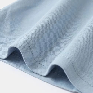 Camiseta de Manga Corta para Hombre, Cuello Redondo, Color Azul Claro, 100% Algodón Jersey, Transpirable, Corte Regular, Color Sólido, Tejido de Punto - Product Image 5