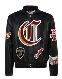 Chaqueta de Cuero Completa de los Cleveland Cavaliers Negra - Product Image 1