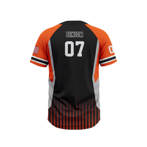 Bán Buôn Tùy Chỉnh Đội Thiết Kế Bóng Chày Jersey Hai Nút Trống - Product Image 6