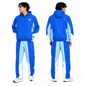 Conjunto Deportivo Cortavientos de Moda, Chaqueta con Estampado Reflectante de Nailon, Pantalones Deportivos, Conjunto de 2 Piezas, Cortavientos de Nailon - Product Image 1