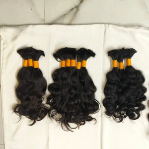 Best Quality Raw South Indian Wavy and Curly Texture Unprocessed Hair Bundles <b>Tangle</b> Free And Shed Free Available at Low Price - Product Image 6