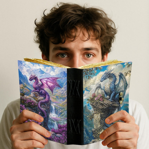 Diario de Cuero con Diseño de Dragón, Libro de Sombras Hecho a Mano con Cerradura, Cuaderno Gótico de Fantasía y Ocultismo - Product Image 6