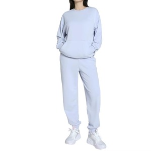 Nuevo Conjunto Deportivo Casual Personalizado al por Mayor para Mujer, Talla Grande, 100% Algodón, 350 g/m², Alta Calidad, Superventas - Product Image 1