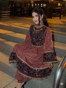 Wholesale Afghani Casual <b>Dresses</b> Elegant Tribal Bohemian Embroidered Women's Maxi <b>Dress</b> New Collection - Product Image 4