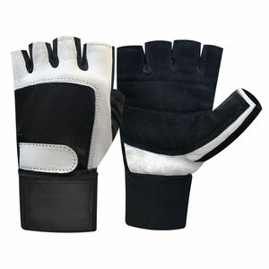 High Quality Half-Finger Leather Gym <b>Gloves</b> Lightweight Comfortable Non-Slip Non-Wrist Wrap for Weightlifting Cycling - Product Image 5