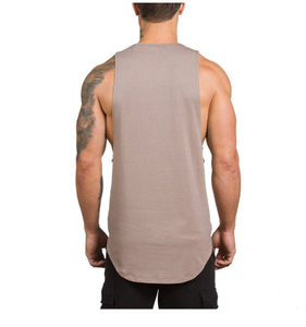 Chaleco Deportivo Casual Transpirable de Punto al por Mayor para Hombre, Camiseta sin Mangas para Correr y Fitness, Top de Gimnasio con Spandex/Poliéster Frontal - Product Image 2