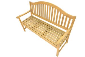 Banco de patio de madera de acacia maciza con mesa abatible | Resistente a la intemperie y sostenible | Ideal para jardines y parques - Product Image 5