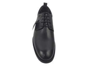 Zapatos Oxford de Cuero Genuino Negro para Hombre, Punta Redonda, con Cordones, Transpirables, Suela de Cuero Vacuno, para Todas las Temporadas, Estilo Casual - Product Image 3