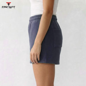 2026 Collection Wholesale High Waist Breathable Quick Dry 100% Cotton <b>Women</b> <b>Swim</b> Board <b>Shorts</b> Summer - Product Image 3
