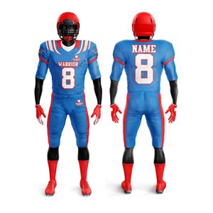Tenues de football américain imprimées à rayures monochromes vives avec maille respirante, ensembles d'uniformes en gros à livraison rapide - Product Image 5