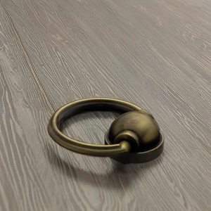 Poignée de porte de placard antique brossée, nouveau style chinois, luxe léger, en alliage de zinc, pour la décoration de la chambre à coucher, Rajwadi - Product Image 1