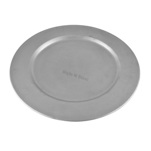 Stainless Steel Restaurant Serving Tray for Home Hotel Use Shape Hexagon for Charger <b>Plate</b> Eco-Friendly Color Enamel - Product Image 1