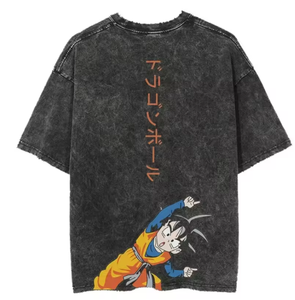 Camiseta de Gran Tamaño con Estampado de Anime para Hombre y Mujer, Estilo Vintage, Informal, de Algodón, Manga Corta - Product Image 5