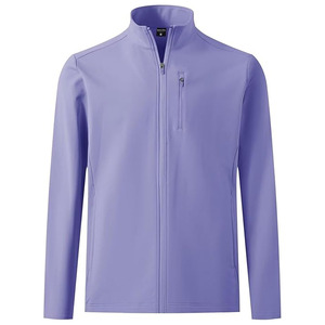 LUCIVA <b>Men's</b> Slim Fit Softshell <b>Jacket</b> Coated <b>Canvas</b> Stand Collar-Precision-Tailored Technical Performance Breathable - Product Image 2
