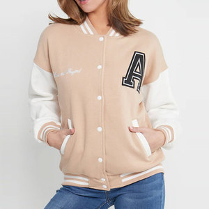 Chaqueta Varsity para Mujer, Fabricada con Materiales Transpirables, 100% de Alta Calidad, Colores y Tallas Personalizadas - Product Image 1
