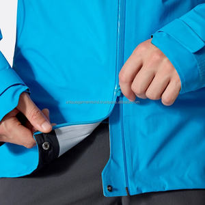 Chaqueta impermeable de exterior para hombre Capucha ajustable con cremalleras impermeables - Product Image 3