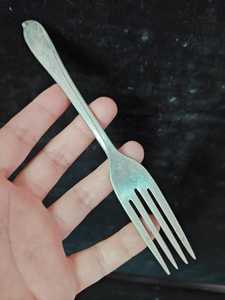 Vintage Silver Plated Serving <b>Forks</b>, French White Metal Cutlery, Tableware <b>Forks</b>, Unique silver plate <b>forks</b>, Sardine <b>Fork</b> Ornate - Product Image 6