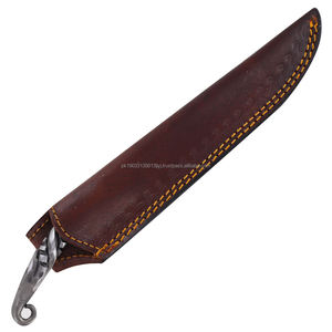 Cuchillos profesionales de chef de cocina de acero al carbono, cuchillo vikingo de forja manual con Funda de cuero, gran oferta - Product Image 3