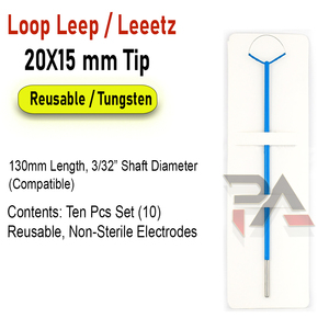 Électrode en boucle LLETZ LEEP en acier inoxydable de haute qualité, pointe 20x15mm, double EMC, certifiée CE, instruments électrochirurgicaux vétérinaires - Product Image 6