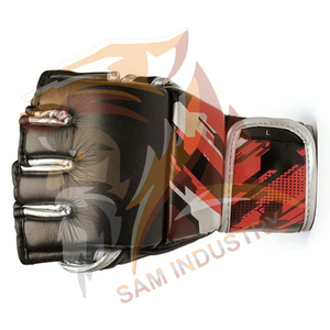 ถุงมือชกมวยหนังแท้แบบขายส่งสั่งทำได้ ทนทาน ขายดีที่สุด ถุงมือ MMA ออกแบบ OEM ได้ตามต้องการ - Product Image 6