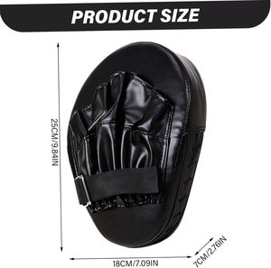 Guantes de Boxeo de Piel Sintética Negra de la Mejor Calidad, Almohadillas de Entrenamiento Ajustables para Práctica de Golpeo, Se Acepta OEM - Product Image 3