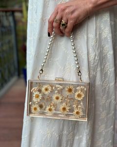 Handmade Animal Baby Gold resin Clutch Purse Flower Decoration Pattern <b>Collection</b> <b>Box</b> Clutch Bag for Craft Use - Product Image 5