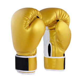Gants de boxe professionnels confortables et protecteurs, logo personnalisé, gants d'entraînement en PU avec bandage pour les mains, gants de boxe durables pour hommes - Product Image 2