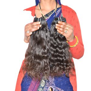 Supper Wholesale Natural Indian Virgin Remy <b>Curly</b> <b>Hair</b> <b>Extensions</b> Cuticle Aligned Double Weft Machine Weaving Raw Human Bundles - Product Image 4