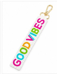 Llavero con Cuentas de Buena Energía, Tamaño Mini, Cierre Hecho a Mano, Estilo Bohemio, Accesorio Unisex - Product Image 3