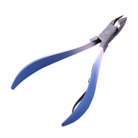 Coupe-ongles en acier inoxydable en gros, lame plate, pointe affûtée, outil de manucure professionnel durable pour ongles des pieds, des doigts, adultes et bébés