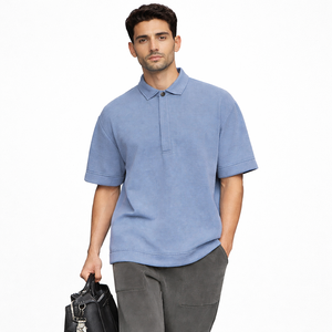 Chemise Homme Décontractée à Manches Courtes en Jersey Respirant à Séchage Rapide, Motif Carreaux, Coupe Ample et Oversize, 100% Coton Premium Épais et Écologique - Product Image 1