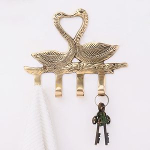 Indian <b>Shelf</b> <b>Gold</b> Brass <b>Wall</b> Hooks for Bags Heavy Duty Handmade Coat Hat Key Towel Robe Hanger Decorative <b>Wall</b> Mounted Hook - Product Image 4