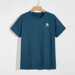 ผู้ผลิตเสื้อยืดผู้ชายจากปากีสถาน ผ้าฝ้าย 100% น้ำหนักเบา เป็นมิตรกับสิ่งแวดล้อม แห้งเร็ว MOQ ต่ำ สีพื้น - Product Image 1