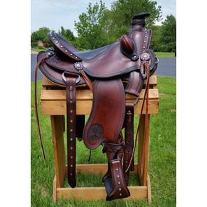 Silla de montar inglesa de cuero de búfalo auténtico para carreras de caballos, absorbente del sudor, suave y muy cómoda, precio de fábrica. - Product Image 1